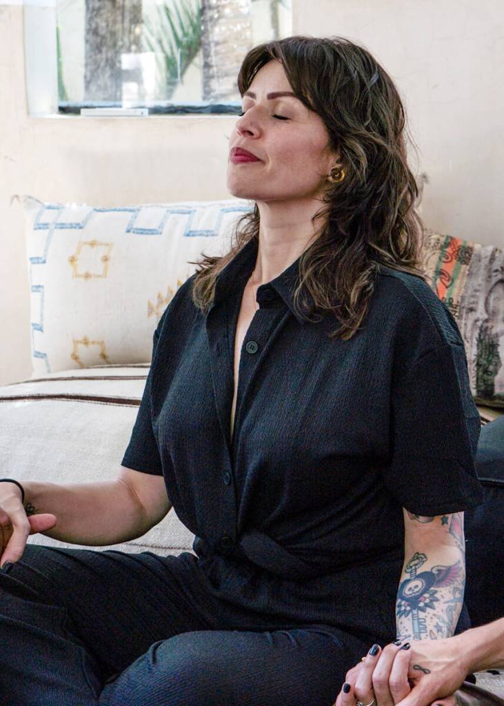 Betty Guadagno meditating